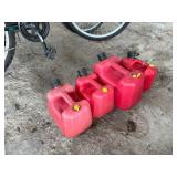 (4) Small Gas Cans