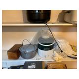 Kitchen items. Coleman Cooler, Pot etc