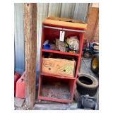 Rolling Cart w/fluids, gloves etc