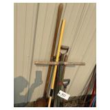 Yard Tools. Shovels, Post hole digger