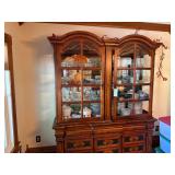 Large Glass Door Display Lighted Cabinet