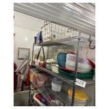 Contents of Shelf. Kitchen Containers & other