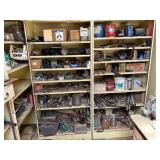 (4) Shelves w/contents. Hardware, parts. Etc