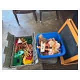Dolls, Lincoln Logs etc