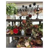 Top 3 shelves contents. Misc dï¿½cor