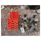 (4) Jack Stands & Wheel Chucks