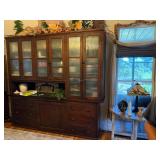 Large 2-piece Wood/granite top Cabinet