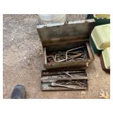 Toolbox w/wrenches, Ratchet