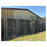 (18) Misc Sections of Chain Link Kennel