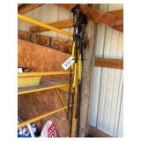 (4) Leki adjustable walking sticks