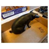 Cast Iron Piggie Bank w/some change