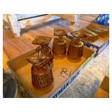 (4) Amber Glasses