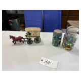 Marbles & Cast Iron Buggy