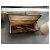 Wood Toolbox w/tools