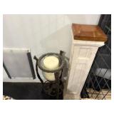 Plant Stand & Candle