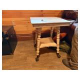 Glass Ball Claw Foot Table
