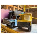 Plastic Tonka Car & Dump Truck