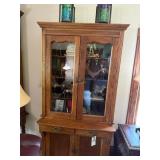 Oak Wood Display Cabinet