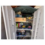 Rubbermaid Storage w/sprays, lawn care etc