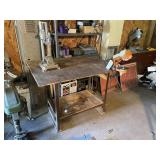 Shop Table w/Sharpener & Drill Press Stand