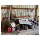 Scrap Pile. Gas Cans, Diamond plate etc