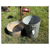 Wash Tub & Trash Can