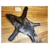 Black Wolf Rug
