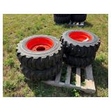(4) New 10 - 16.5 Skidsteer Tires w/rims