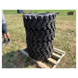 (4) New 12 - 16.5 Skidsteer Tires