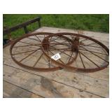 (2) 40'' Steel Wheels