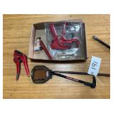 Pry Bars, Pipe wrench, Tubing Cutters