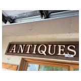'Antiques' Wood Sign