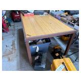5' x 3' Rolling Shop Table