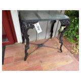 Cast Iron Glass Top Table