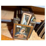Religious Pictures & Shadow Box & other