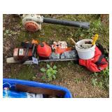 Stihl 036 Chainsaw w/oil, Chaps, Ear Muffs