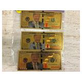 (3) Donald Trump Commemorative Bills
