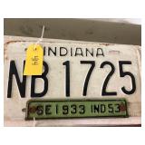 Indiana License Plate