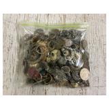 Bag of Misc Jewelry, Coins & other