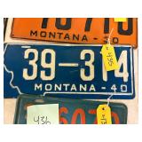Montana 1940 License Plate