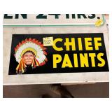 Double Sided Chief Paints Sign