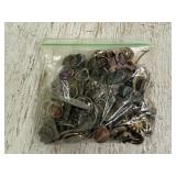 Bag of Misc Jewelry, Coins & other