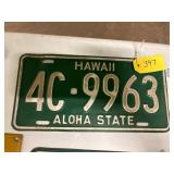Hawaii License Plate
