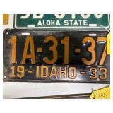 Idaho 1933 License Plate
