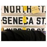 Seneca St Street Sign