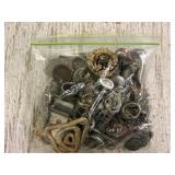 Bag of Misc Jewelry, Coins & other