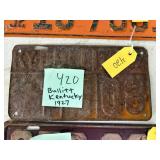 Kentucky 1927 License Plate