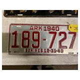 ARK 1940 License Plate