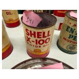 Shell X-100 Motor Oil Can