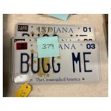 (3) Indiana Custom License Plates